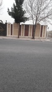نمای ارزان حیاط